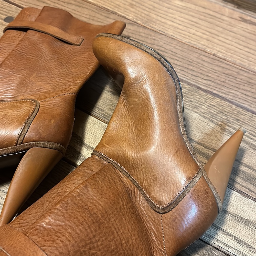 Balenciaga tan heeled boots size 41 - Picture 6 of 6